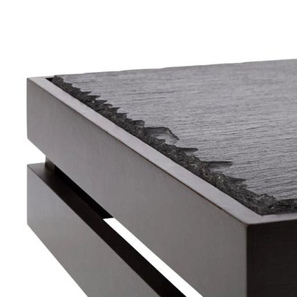 GGM Gastro Wooden Box - SUPERBOX - Black - Height: 105mm - suitable for GN 1/1