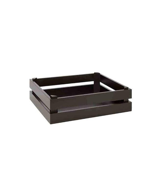 GGM Gastro Wooden Box - SUPERBOX - Black - Height: 105mm - suitable for GN 1/2