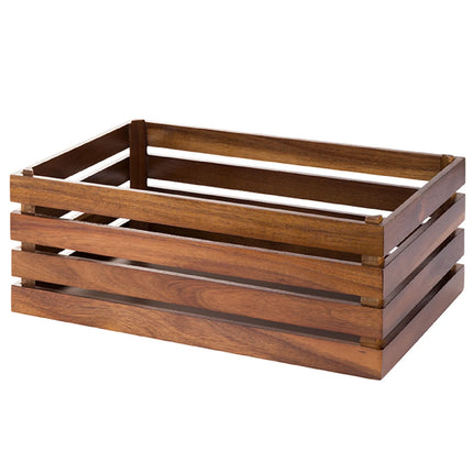 GGM Gastro Wooden Box | SUPERBOX - Brown - Height: 200mm - suitable for GN 1/1