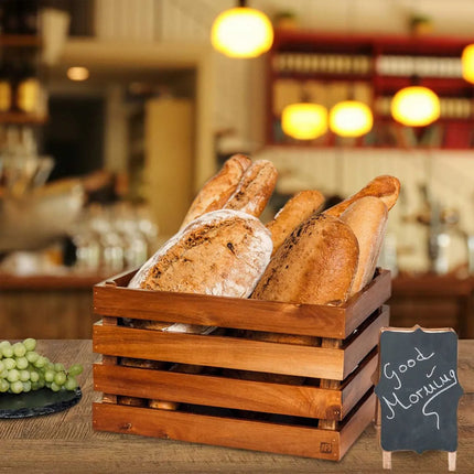 GGM Gastro Wooden Box - SUPERBOX - Height: 200mm - suitable for GN 1/2 - Brown - 350x290mm