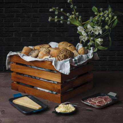 GGM Gastro Wooden Box - SUPERBOX - Height: 200mm - suitable for GN 1/2 - Brown - 350x290mm