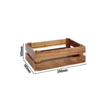 GGM Gastro Wooden Box - SUPERBOX - Wood - Brown - Height: 105mm