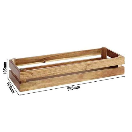 GGM Gastro Wooden Box - SUPERBOX - Wood - Brown - Height: 105mm