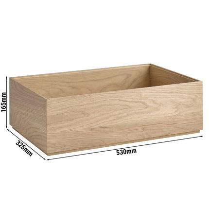 GGM Gastro Wooden Box - VALO - Oak - Brown - Height: 165mm - suitable for GN 1/1