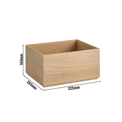 GGM Gastro Wooden Box | VALO - Oak - Brown - Height: 165mm - suitable for GN 1/2