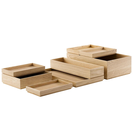 GGM Gastro Wooden Box | VALO - Oak - Brown - Height: 45mm - suitable for GN 1/3