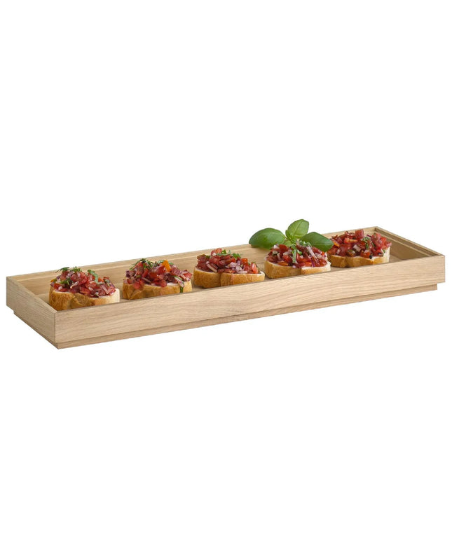 GGM Gastro Wooden Box | VALO - Oak - Brown - Height: 45mm - suitable for GN 2/4