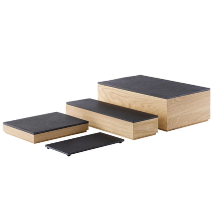 GGM Gastro Wooden Box | VALO - Oak - Brown - Height: 45mm - suitable for GN 2/4
