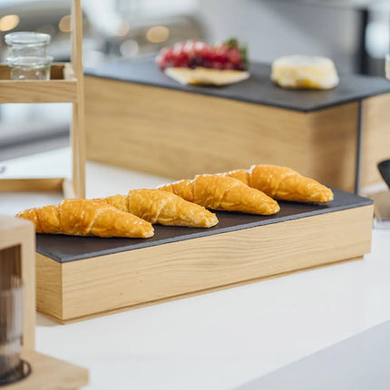 GGM Gastro Wooden Box - VALO - Oak - Brown - Height: 85mm - suitable for GN 2/4