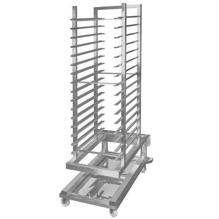 GGM Gastro Xe Đẩy 16x EN 600x400 - 600x830x1750mm - Thép Không Gỉ - Cho BB1646GW-TP