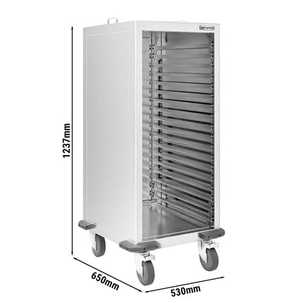 GGM Gastro Xe Đẩy Khay Bánh Inox - 18 Tầng - Cho 18 Khay 600x400mm - Bánh Xe Phanh Êm