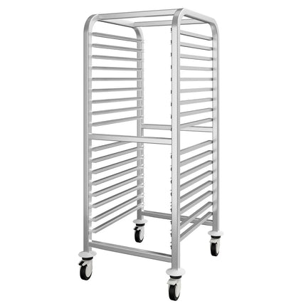 GGM Gastro Xe Đẩy Khay Bánh Ngọt - Thép Không Gỉ - 15 Tầng - Cho 15 Khay 600x400mm