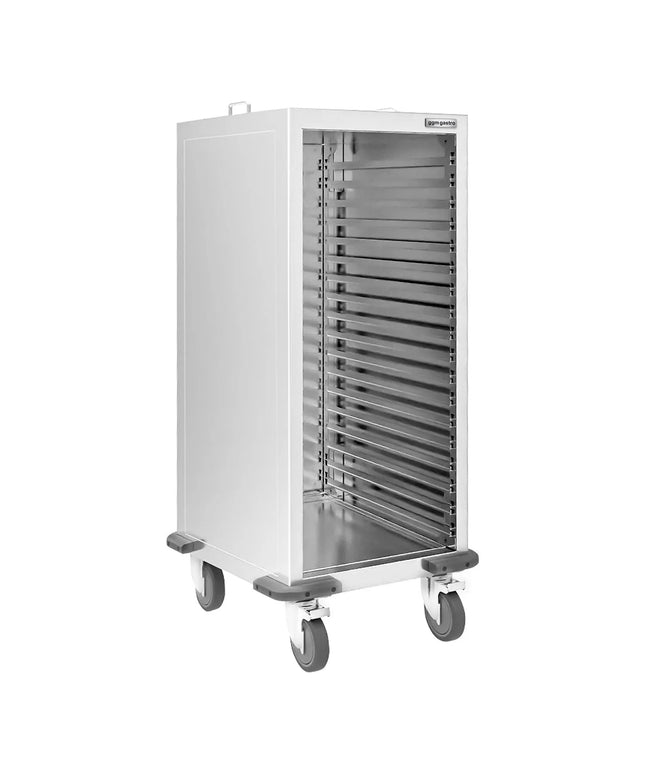 GGM Gastro Xe Đẩy Khay GN Inox - 10 Tầng - Cho 10 Khay GN 2/1 - Bánh Xe Phanh Êm