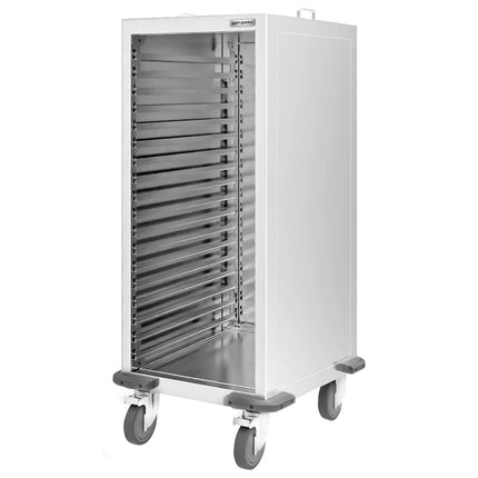 GGM Gastro Xe Đẩy Khay GN Inox - 10 Tầng - Cho 10 Khay GN 2/1 - Bánh Xe Phanh Êm