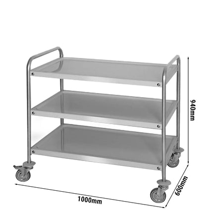 GGM Gastro Xe Đẩy Phục Vụ - 1000x600mm - 3 Tầng