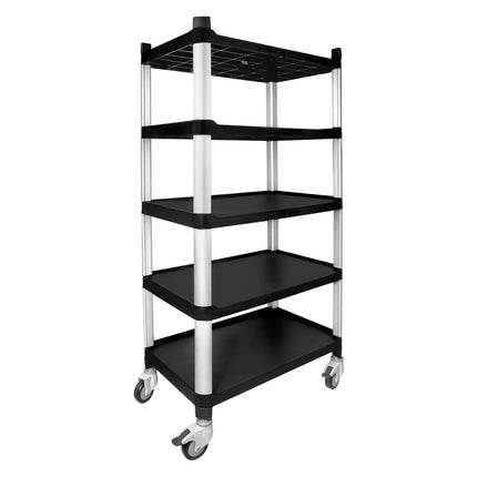 GGM Gastro Xe Đẩy Phục Vụ - 5 Tầng - 800x500x1600mm - Tải Trọng 250kg - Bánh Xe Êm