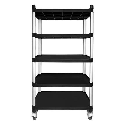GGM Gastro Xe Đẩy Phục Vụ - 5 Tầng - 800x500x1600mm - Tải Trọng 250kg - Bánh Xe Êm