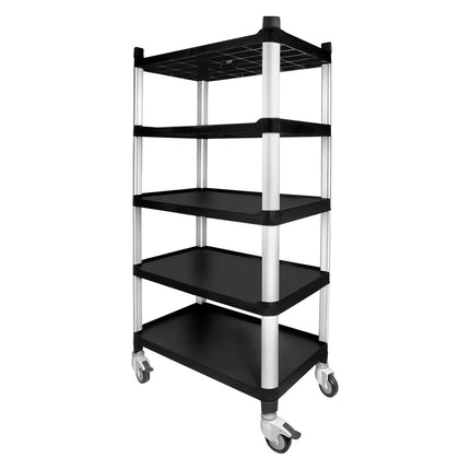 GGM Gastro Xe Đẩy Phục Vụ - 5 Tầng - 800x500x1600mm - Tải Trọng 250kg - Bánh Xe Êm
