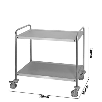 GGM Gastro Xe Đẩy Phục Vụ - Hạng Nặng - 800x500mm - 2 Tầng