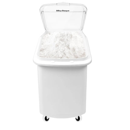 GGM Gastro Xe Đẩy Thùng Đựng Nguyên Liệu - 102L - Polypropylene - Kèm Nắp - Bánh Xe Êm
