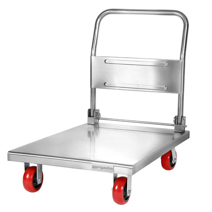 GGM Gastro Xe Đẩy Vận Chuyển - 600x850mm - 1 Khoang Chứa - Có Tay Đẩy