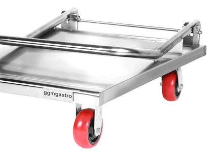 GGM Gastro Xe Đẩy Vận Chuyển - 600x850mm - 1 Khoang Chứa - Có Tay Đẩy