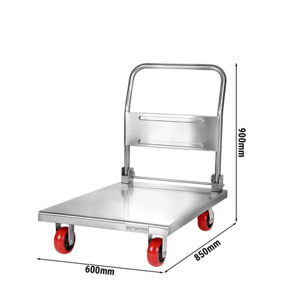 GGM Gastro Xe Đẩy Vận Chuyển - 600x850mm - 1 Khoang Chứa - Có Tay Đẩy