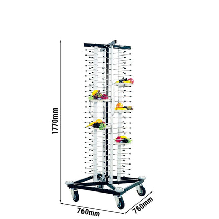 GGM Gastro Xe Đựng Đĩa Di Động - Đến 100 Đĩa - Ø17-32cm - Tiệc