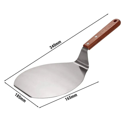 GGM Gastro Xẻng Xúc Pizza - Thép Không Gỉ - 185x165mm - Dài 34cm