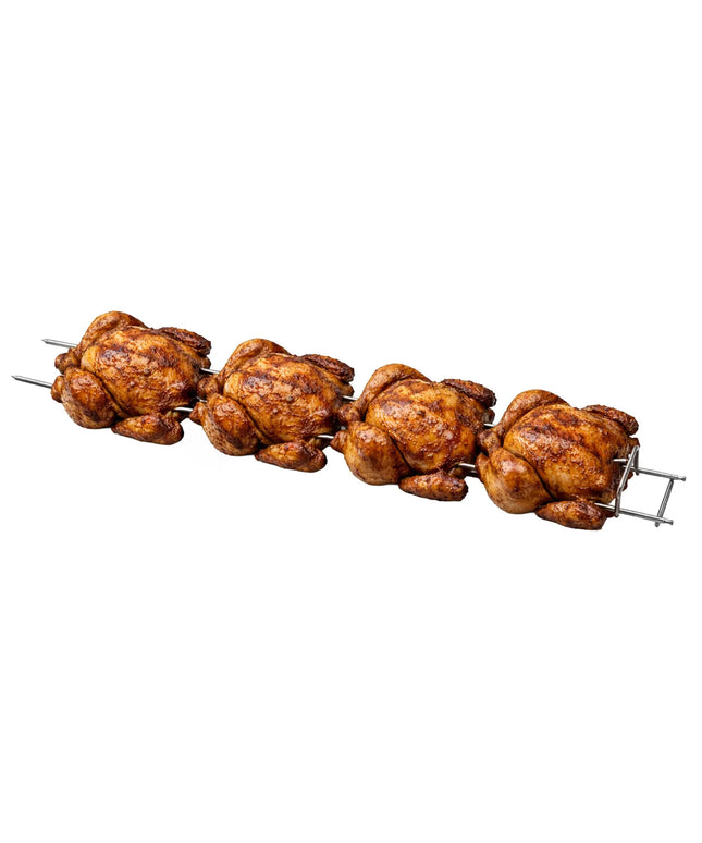 GGM Gastro Xiên Đôi Cho Lò Quay Gà - 108x827x45mm - Thép Không Gỉ - Cho Dòng EM742 & EM1484