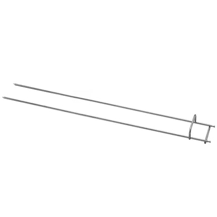 GGM Gastro Xiên Đôi Cho Lò Quay Gà - 108x827x45mm - Thép Không Gỉ - Cho Dòng EM742 & EM1484