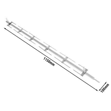 GGM Gastro Xiên Thép Không Gỉ Cho Lò Quay Gà Than - 1080mm - Thép Không Gỉ - Cho Dòng HKGM