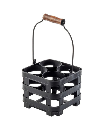 Giá Đỡ Bình Squeeze Tablecraft 11846 4 Ngăn Thép Màu Đen