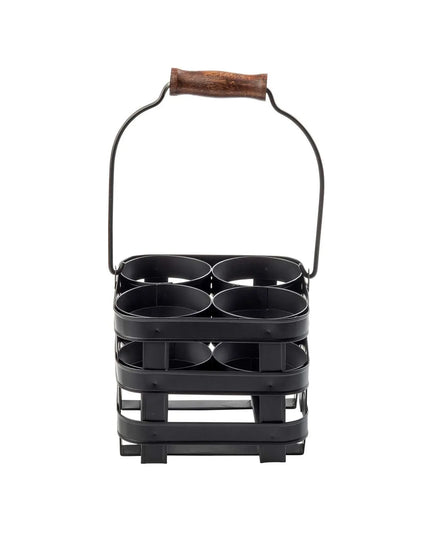 Giá Đỡ Bình Squeeze Tablecraft 11846 4 Ngăn Thép Màu Đen