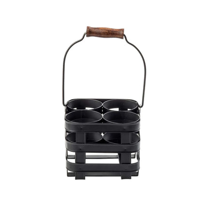 Giá Đỡ Bình Squeeze Tablecraft 11846 4 Ngăn Thép Màu Đen
