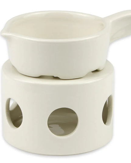 Giá Đỡ Bộ Hâm Bơ Tròn Hall China HL11430AWHA 10.2 cm - Trắng
