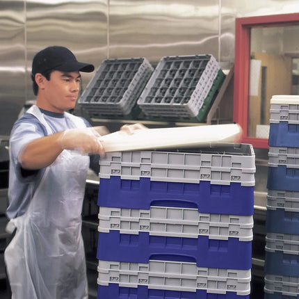Giá Đỡ Camrack Cambro BR578186 - 1 Ngăn, 2 Thanh Nối Dài, Cao 18.4 cm, Màu Xanh Navy