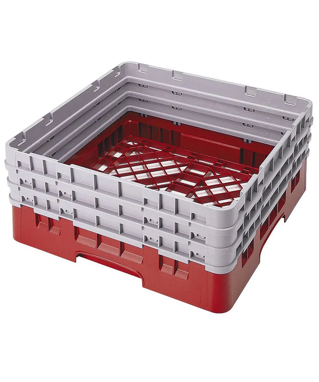 Giá Đỡ Camrack Cambro BR712163 - 1 Ngăn, 3 Thanh Nối Dài, Cao 22.5 cm, Màu Đỏ