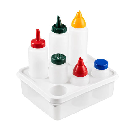 Giá Đỡ Chai Bóp 3 Ngăn Araven 01472 - Polypropylene, Màu Trắng