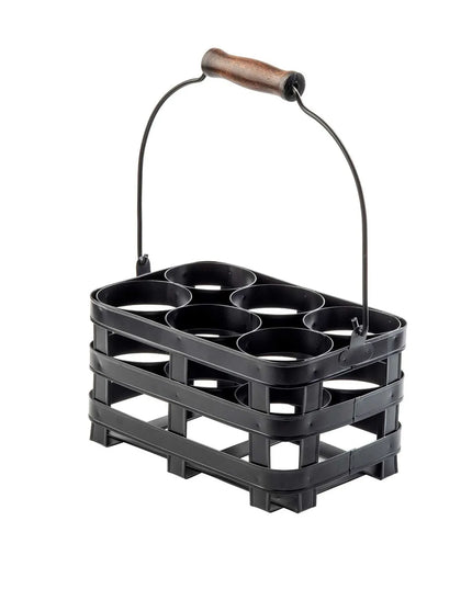 Giá Đỡ Chai Bóp 6 Ngăn Tablecraft 11847 - Thép, Màu Đen