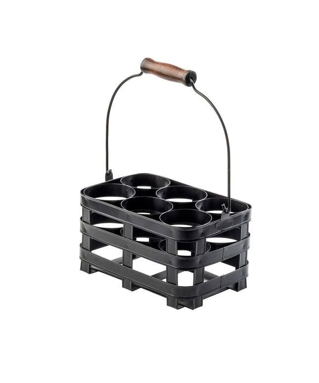 Giá Đỡ Chai Bóp 6 Ngăn Tablecraft 11847 - Thép, Màu Đen