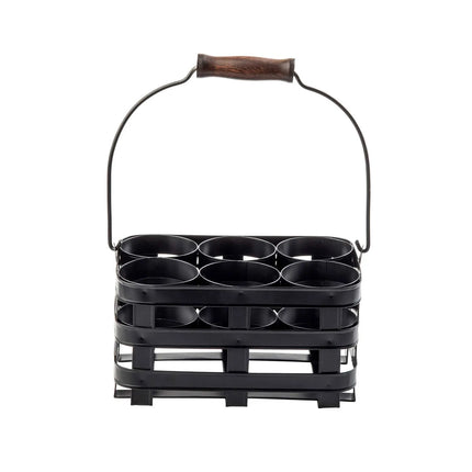 Giá Đỡ Chai Bóp 6 Ngăn Tablecraft 11847 - Thép, Màu Đen