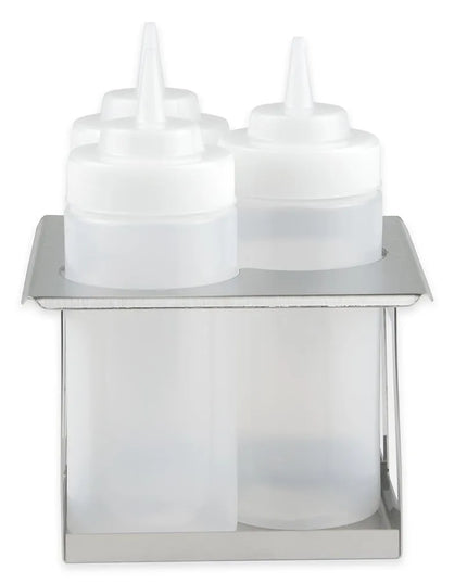 Giá Đỡ Chai Bóp Server 3 Vị Trí Kèm 3 Chai 473 ml, Inox (86831)