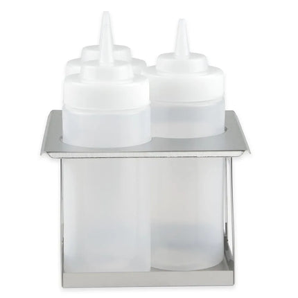 Giá Đỡ Chai Bóp Server 3 Vị Trí Kèm 3 Chai 473 ml, Inox (86831)