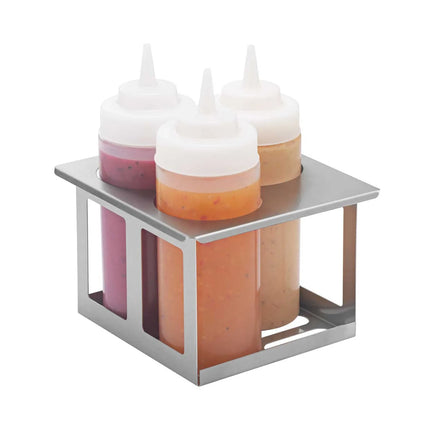 Giá Đỡ Chai Bóp Server 3 Vị Trí Kèm 3 Chai 473 ml, Inox (86831)