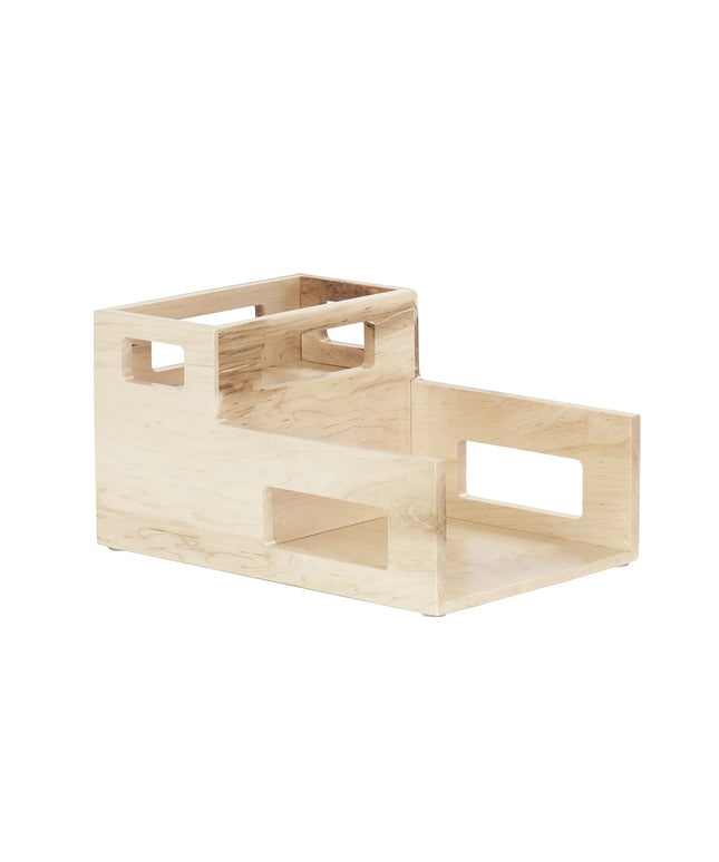 Giá Đỡ Đĩa & Khăn Ăn 2 Ngăn Cal-Mil 22068-71, 26 cm x 38.1 cm, Gỗ Maple, Vàng Sáng