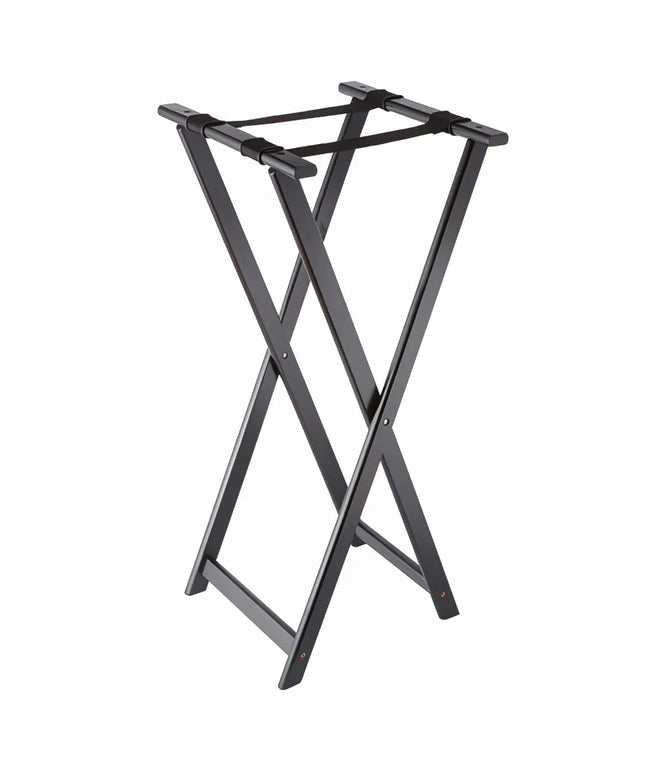 Giá Đỡ Khay Gấp American Metalcraft WTSB40 96.5 cm Dây Đai Nylon, Gỗ/Đen