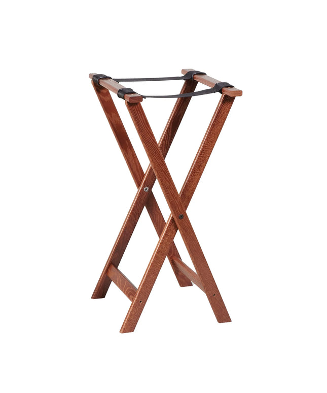 Giá Đỡ Khay Gấp American Metalcraft WTSW32 78.7 cm Dây Đai Nylon, Màu Walnut