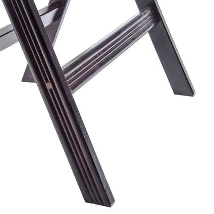 Giá Đỡ Khay Gấp Carlisle C3620W11 50.8 x 45.7 x 76.2 cm 2 Dây Đai Đen, Màu Walnut