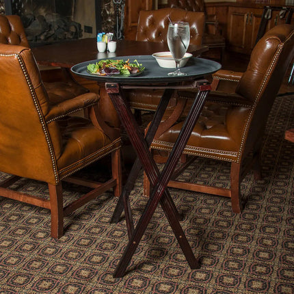Giá Đỡ Khay Gấp Carlisle C3620W11 50.8 x 45.7 x 76.2 cm 2 Dây Đai Đen, Màu Walnut